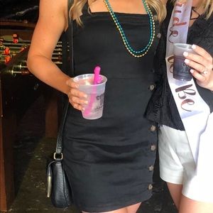 Forever 21 black dress with buttons